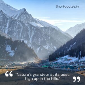 Hill Station Quotes for Instagram