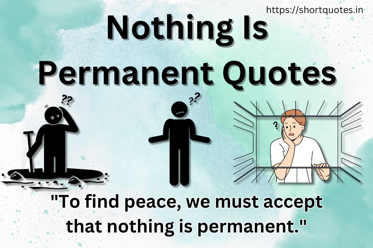 Nothing Is Permanent Quotes