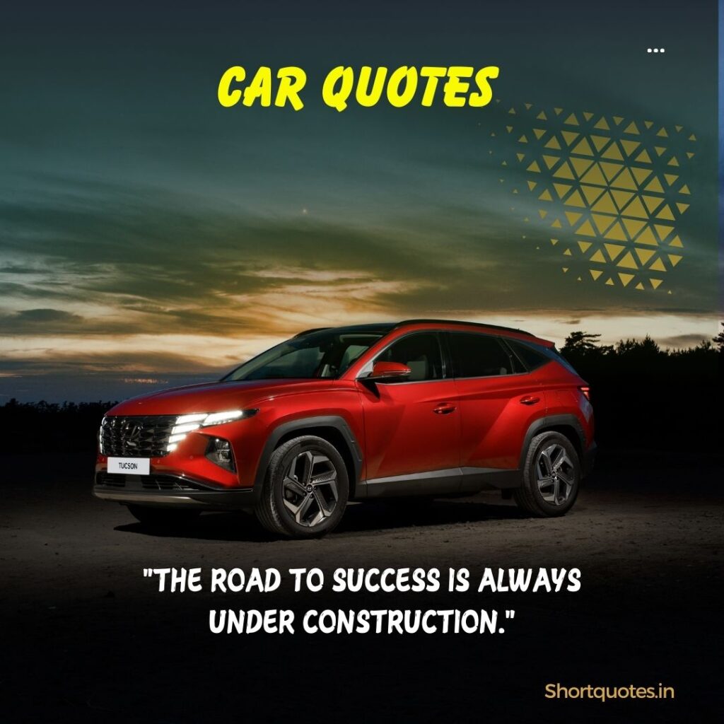 short motivational car quotes