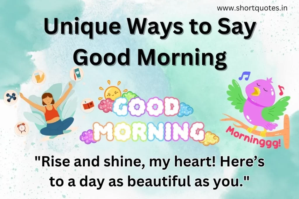 Unique Ways to Say Good Morning