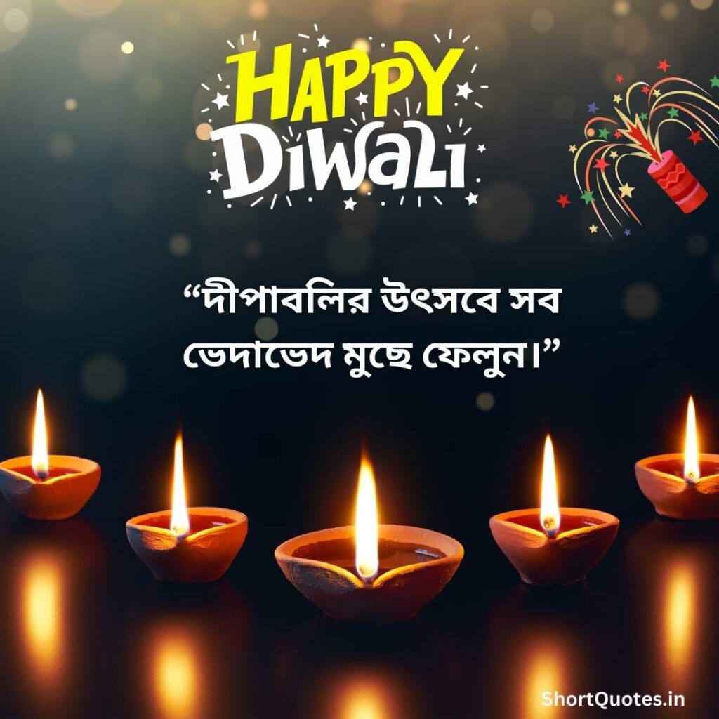 Diwali Wishes Quotes in Bengali