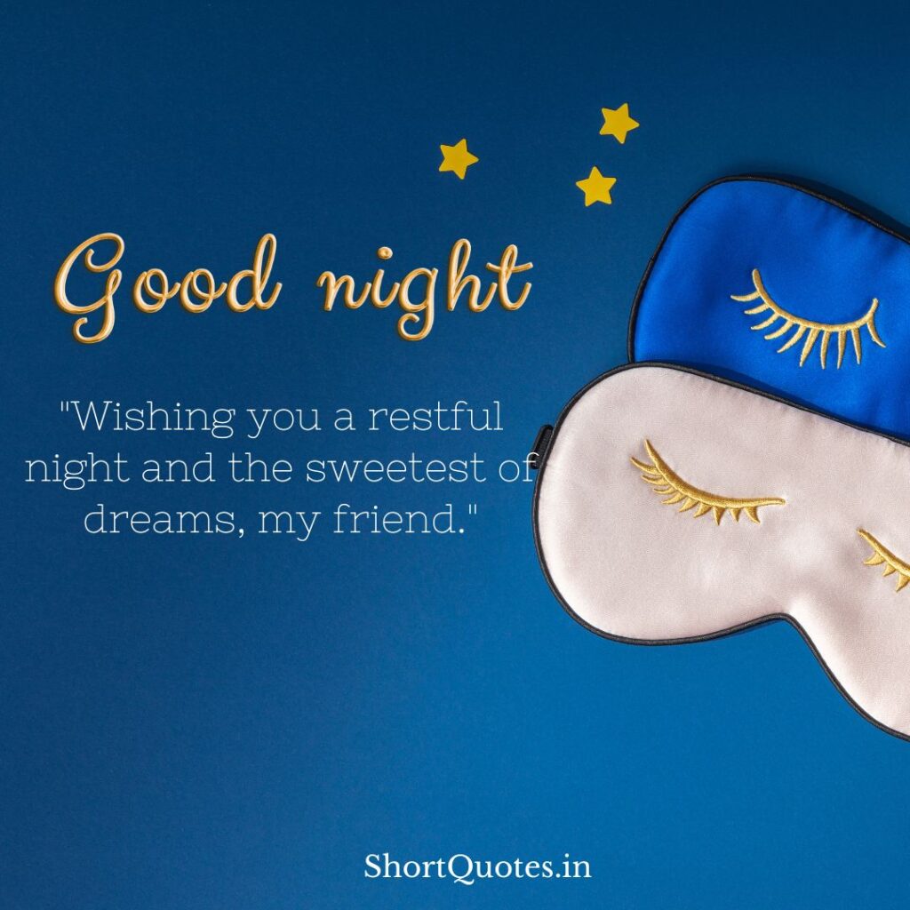 Good Night Friends Quotes 