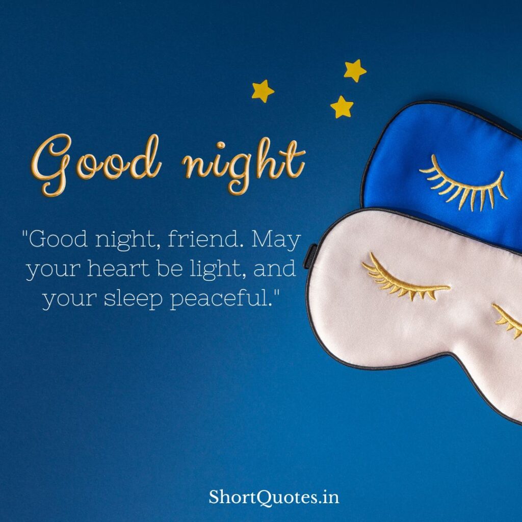 Good Night Friends Quotes 