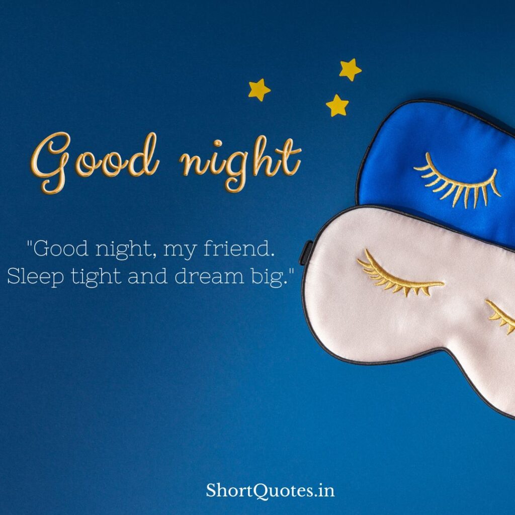 Good Night Friends Quotes 