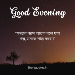 Good Evening Quotes in Bengali