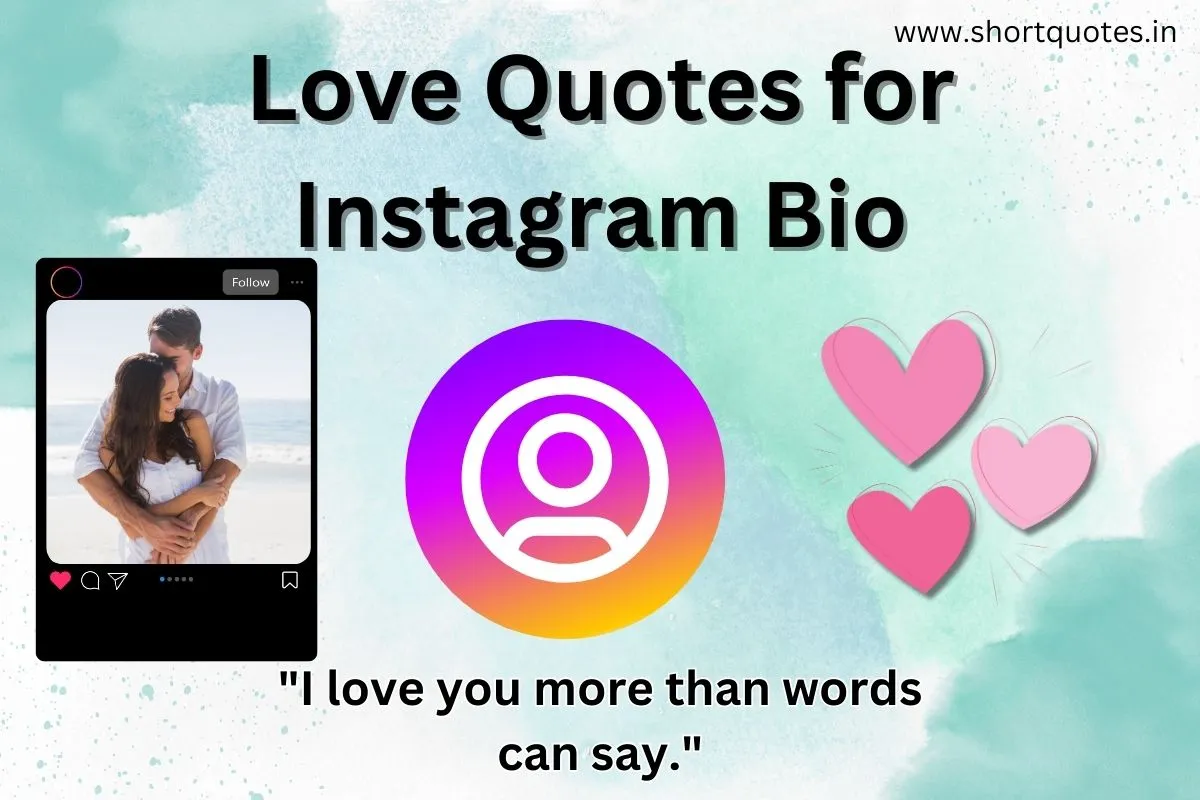 Love Quotes for Instagram Bio