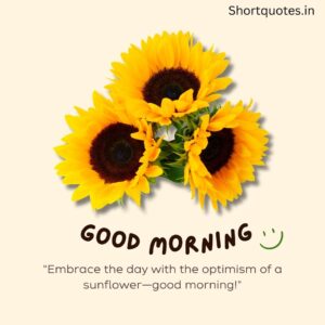 Good Morning with Flowers Quotes