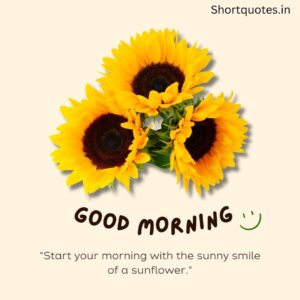 Good Morning with Flowers Quotes