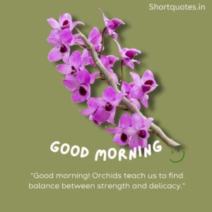 Good Morning with Flowers Quotes