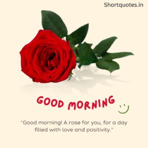 Good Morning with Flowers Quotes