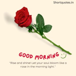 Good Morning with Flowers Quotes