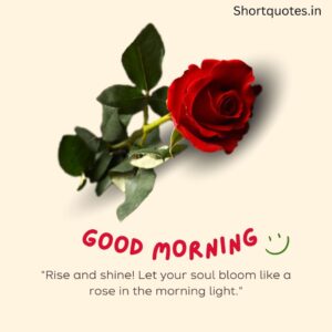 Good Morning with Flowers Quotes