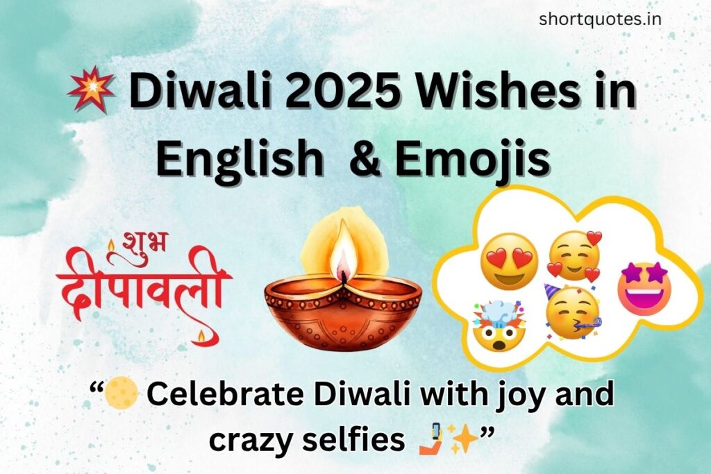 Diwali 2025 Wishes in English Emojis